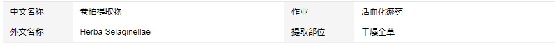 卷柏提取物